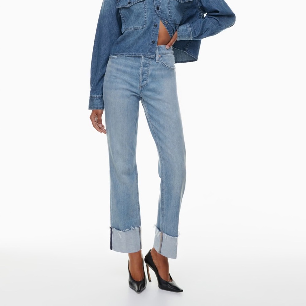 Denim Forum - Arlo High Rise Cuff Jeans